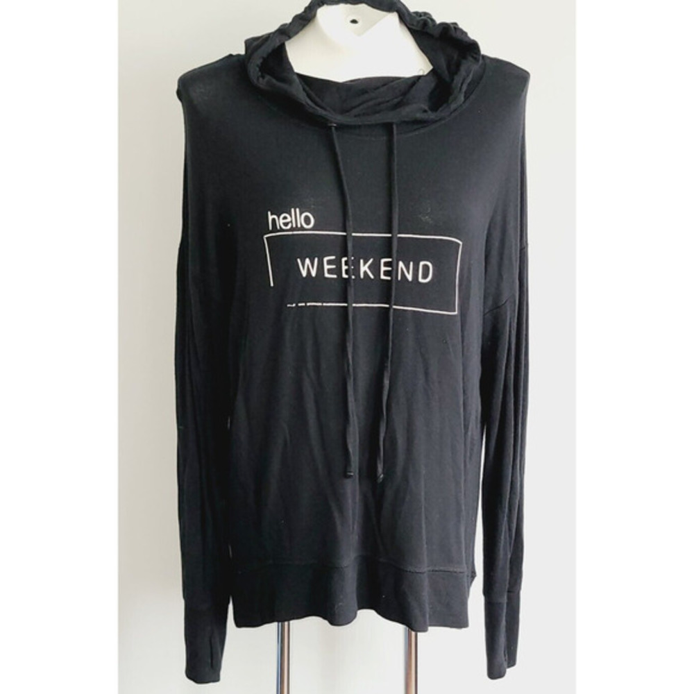 Athleta Long Sleeve Lightweight Hoodie Shirt Size M - Hello Weekend‎